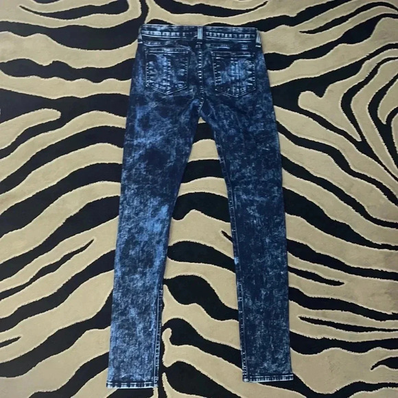 rag & bone Skinny Acid Wash Jeans - Picture 3 of 5